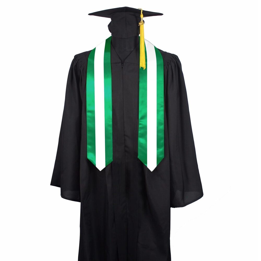 3625 Nigeria Flag Graduation Stole Sash, Nigeria Flag Graduation Shawl Sash